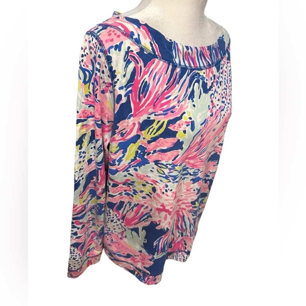 Lilly Pulitzer longsleeve top size L - Picture 4 of 9